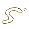 304 Stainless Steel Link Chain Necklaces for Women Men NJEW-Q028-09G-2