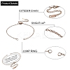 304 Stianless Steel Cable Chain Bracelet Making STAS-CJ0001-135RG-2