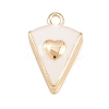 Birthday Brass Enamel Pendants KK-C162-096G-1