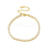 Clear Cubic Zirconia Tennis Bracelet BJEW-A132-02G-8