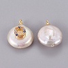 Natural Cultured Freshwater Pearl Pendants PEAR-F008-32G-O-2