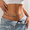 3Pcs Glass Seed Beaded Layered Waist Chains for Summer Beach WG49EE4-02-1