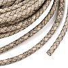 Braided Leather Cord with Core WL-F009-5mm-01-2