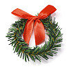 Christmas Theme Iron Napkin Rings AJEW-G062-01B-1