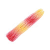 Gradient Color Baking Paint Glass Bead Strands DGLA-A039-T2mm-A02-1