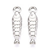 304 Stainless Steel Fish Pendants STAS-T069-08P-1