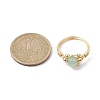 Copper Wire Wrapped Natural Gemstone Finger Ring for Women RJEW-JR00624-3