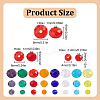 1440Pcs 24 tyle Glass Beads Strands EGLA-GO0001-09-2