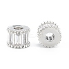 Brass Micro Pave Clear Cubic Zirconia Beads ZIRC-L101-08P-2
