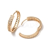 Brass Micro Pave Cubic Zirconia Hoop Earrings for Women EJEW-M238-24KCG-2