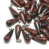Natural Mahogany Obsidian Pendants X-G-T081-09-1