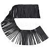 2M PU Leather Suede Fringe Trim AJEW-CY0001-58A-01-1