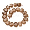 Natural Gold Strawberry Quartz Beads Strands G-H078-B15-01-3