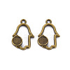 Tibetan Style Alloy Pendant Cabochon Settings PALLOY-N160-035AB-1