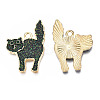 Halloween Rack Plating Alloy Enamel Pendants PALLOY-N164-005LG-3