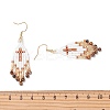 Glass Seed Beads Dangle Earrings EJEW-MZ00737-6