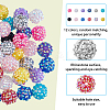 72Pcs 12 Colors Resin Rhinestone Beads RESI-DC0001-37-4