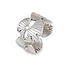 304 Stainless Steel Adjustable Open Cuff Rings for Women RJEW-K299-01P-4