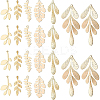 24Pcs 6 Style Brass Pendants KK-BC0008-11-1