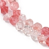 Cherry Quartz Glass Beads Strands G-A257-A08-01-4