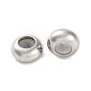 202 Stainless Steel Beads STAS-P238-10P-F-1