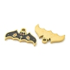 Halloween Theme Ion Plating(IP) 304 Stainless Steel Enamel Pendants STAS-M011-02B-2
