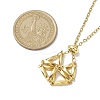 Crystal Stone Cage Pendant Necklaces NJEW-JN04759-01-3