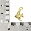 Real 18K Gold Plated Brass Pave Cubic Zirconia Pendants KK-M283-04A-01-3