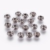 Rondelle Tibetan Style Alloy Large Hole Beads TIBEB-5279-AS-FF-1