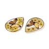 Transparent Epoxy Resin Pendants RESI-T059-20B-2