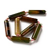 Natural Banded Agate(Dyed & Heated) Beads Strands G-A312-A02-01-3