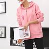 Fingerinspire 32Pcs 4 Style Breast Cancer Awareness Ribbon Computerized Embroidery Cloth Iron on Patches PATC-FG0001-31-3
