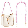 Round ABS Plastic Imitation Pearl Bead Bag Extender Chains HJEW-TAC0085-1