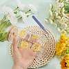 Nickel Metal Waterproof Self-Adhesive Picture Stickers DIY-WH20016-053-5