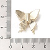 Brass Micro Pave Clear Cubic Zirconia Beads KK-L208-69G-3