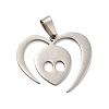 Non-Tarnish 201 Stainless Steel Pendants STAS-E175-16P-1