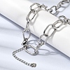 Brass Cable Chain Necklaces for Women NJEW-B157-09P-3