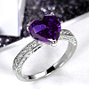Brass Micro Pave Cubic Zirconia Finger Rings for Women FS-WGC99AF-26-1