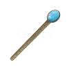 Tibetan Style Alloy Bookmark Rulers AJEW-JK00262-02-1
