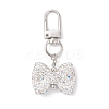 Bowknot Polymer Clay Rhinestone Pendants Decorations HJEW-JM04197-03-2
