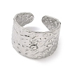 Hammered 304 Stainless Steel Loop Ring Base STAS-G375-01P-2