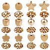 1200Pcs 6 Styles CCB Plastic Beads CCB-PA0001-10G-1