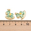 Brass Enamel Pendants KK-B157-25G-3