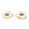 Alloy Enamel Pendants ENAM-C005-33G-02-3