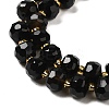 Natural Black Onyx(Dyed & Heated) Beads Strands G-P508-A03-01-4