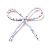 Alloy & Glass Seed Beads Bowknot Chandelier Component Links PALLOY-D359-03C-1