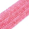 Natural Rose Quartz Beads Strands X-G-F591-04-6mm-5