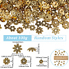 2 Sets Tibetan Style Alloy Bead Caps FIND-SC0019-65AG-2