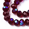 Electroplate Glass Beads Strands LS-EGLA-A034-T3mm-L21-3