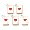 Rack Plating Alloy Enamel Pendants X-PALLOY-N172-009-1